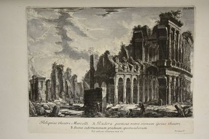 PIRANESI (G. B.). Campus Martius
Antiquae Urbis Romae. Rome,G.B. Piranesi, 1762;...