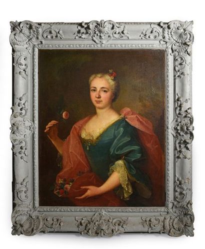 Ecole française du XVIIIè Portrait de femme à la rose.
huile sur toile.
93 x 73 cm
Cadre...