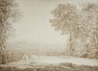 Johann August Nahl (1752 - 1825) Quatre vues de Weisenstein en Bavière et scène biblique.
Suite...