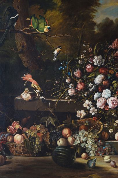 Ricardo NAVARRO (XIX - XXe siècle) Nature morte aux oiseaux
Huile sur toile daté...