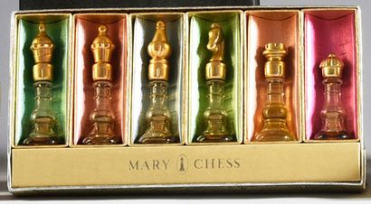 MARY CHESS - (années 1950 - Etats Unis) Coffret rectangulaire en carton gainé de...