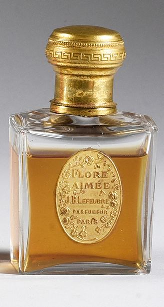 J.B.LEFEUBRE «Flore Aimée» - (années 1910)
Flacon en cristal incolore pressé moulé...