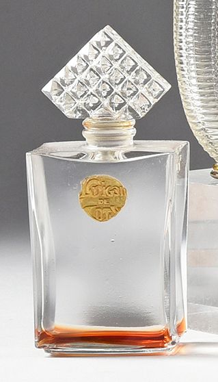 Coty «L'Origan» - (années 1950)
Flacon en verre incolore pressé moulé de section...