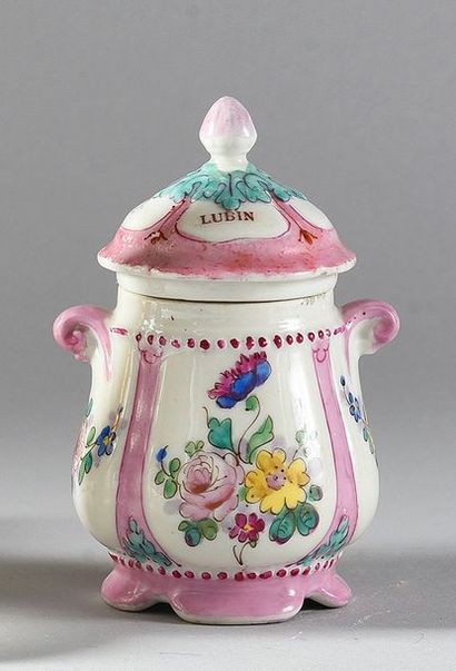 Lubin «Crème Kissiah» - (années 1920)
Elégant pot en porcelaine de Paris de style...