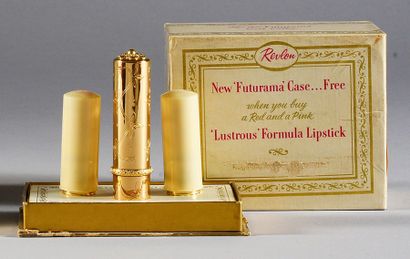 Revlon «Futurama» - (1957)
Coffret cubique en carton titré comprenant un étui de...