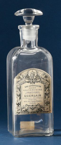 Guerlain «Eau Spiritueuse à la Verveine» - (années 1910)
Flacon carafon en verre...