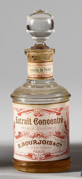 A.Bourjois & Cie «Extrait Concentré» - (années 1880)
Flacon carafon cylindrique en...