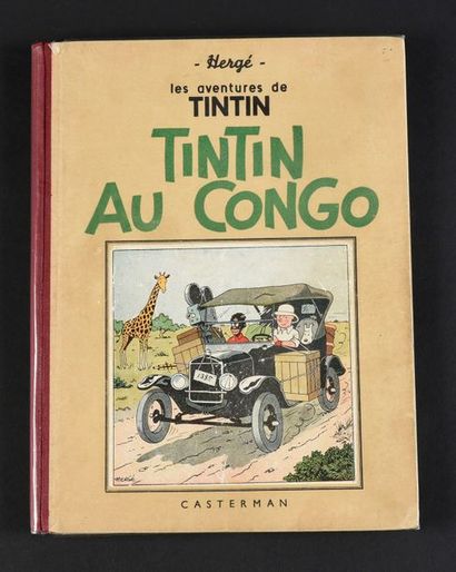 HERGÉ TINTIN 02.
TINTIN AU CONGO. A14, 1941 CASTERMAN.
Troisième édition 1941. 4e...