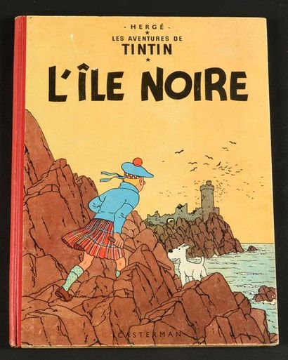 HERGÉ TINTIN 07.
L'ILE NOIRE. B27.
Edition de 1960. Très bel état, couleurs bien...