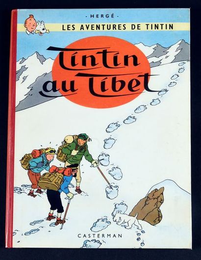 HERGÉ TINTIN 20.
TINTIN AU TIBET. EOB B 29 - Edition originale belge. Etat neuf,...