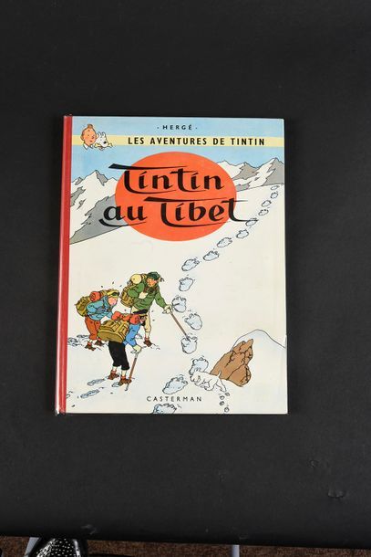 HERGÉ TINTIN 20.
TINTIN AU TIBET. EOB B29. Edition originale belge. 1961. Album à...