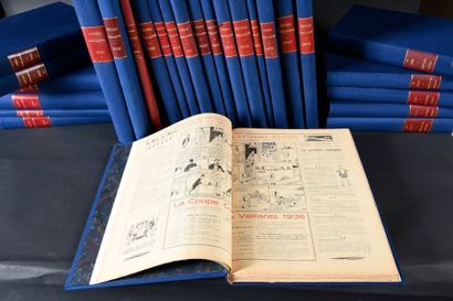 null COEURS VAILLANTS. ANNEES COMPLETES 1950, 1951 (2 vol), 1952, 1953, 1954 (avec...