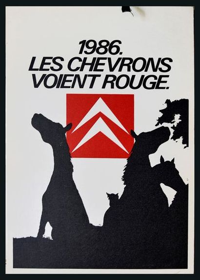 null CITROËN. PORT-FOLIO CITROËN. 1986, LES CHEVRONS VOIENT ROUGE.
Port-folio collectif...