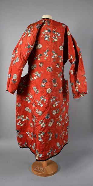 null Manteau matelassé en tissage kessi, Chine, fin du XIXe-début du XXe siècle,...