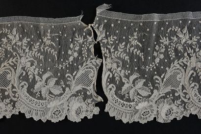 null Volant en Alençon, aiguille, vers 1860-80.
Superbe volant en dentelle d'Alençon...