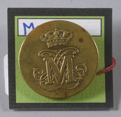 null Prince Achille MURAT

Flat, gold, number under crown. Bodard/Perrin n°722

