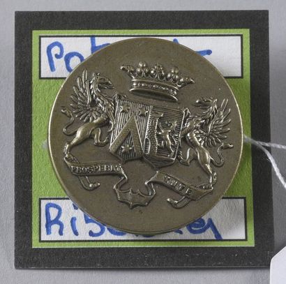 null POTERAT / RIBEROLLES of the MARTINANCHES

flat button, silver plated. Perrin...