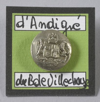 null d'ANDIGNE / JANGOT du BESSEY de VIILLECHAIZE

Small button, curved, silver plated...