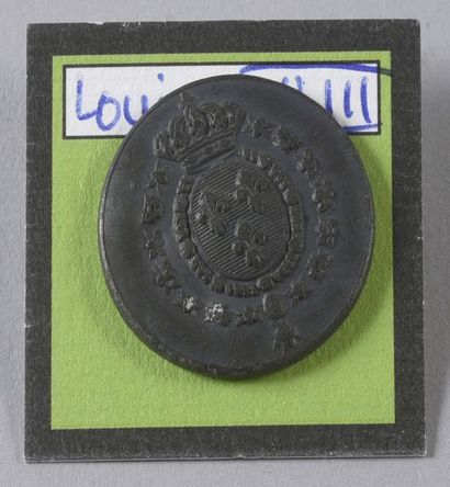 null BOURBON, Louis XVIII

Flat button in pewter. Perrin N°1135

