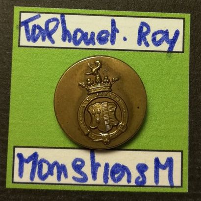 null TELHOUET-ROY / MONSTIER-MERINVILLE
small button, flat, gold. (Perrin 935)