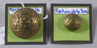 null BARBIER of THE GREENHOUSE

Pair of curved, golden buttons. Perrin n°2024

