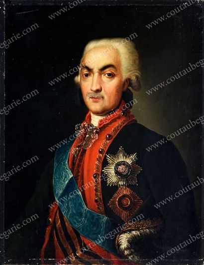 ÉCOLE RUSSE DU DÉBUT DU XXE SIÈCLE Portrait du prince Nicolas Vassilievitch Repnine...