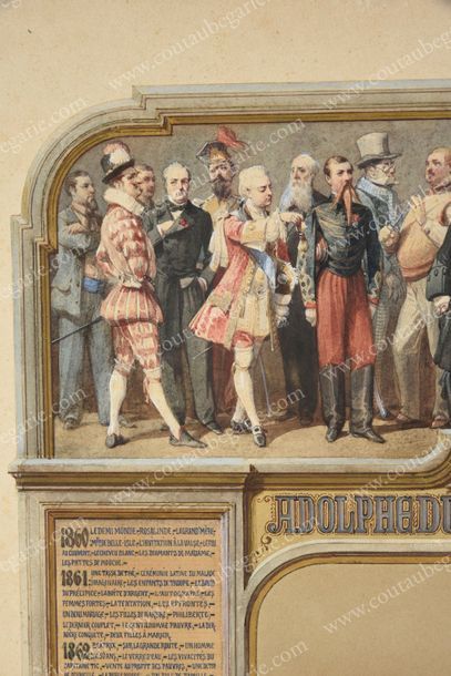 École RUSSE du XIXe siècle États de service d'Adolphe Dupuis au théâtre impérial...