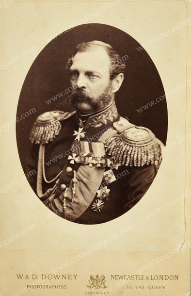 null ALEXANDRE II, empereur de Russie (1818-1881).
Portrait photographique signé...