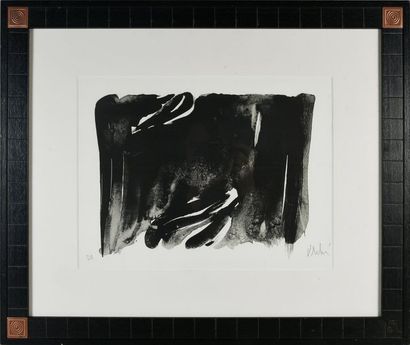 Olivier DEBRE (1920-1999) 
Untitled
Black lithograph.
Countersigned artist's proof...