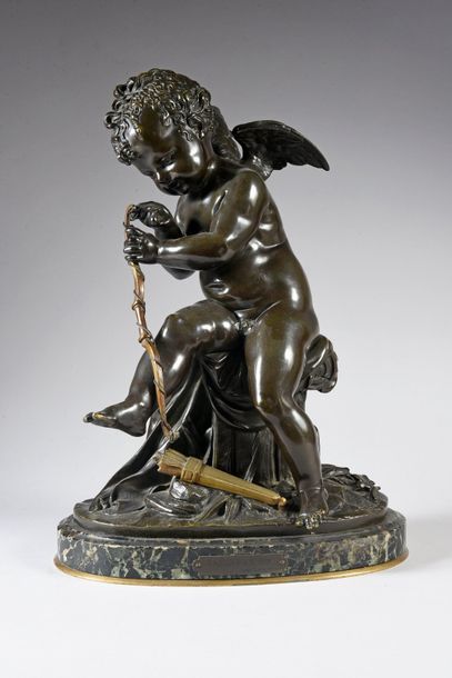 Charles Gabriel Sauvage Lemire (1741-1827), d'après Love fixing a rope to its Bronze...