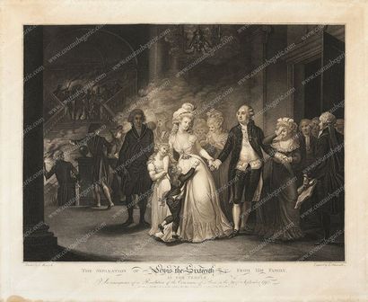 SCHIAVONETTI Luigi (1765-1810). 
La séparation du roi Louis XVI d'avec sa famille...