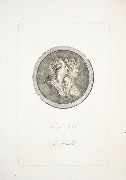 École Française de la fin du XVIIIe siècle. 
Ensemble de trois gravures, représentant...