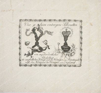 BERNDT Johann Christian (1748-1812). 
Rare gravure séditieuse royaliste à l'eau-forte...