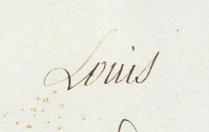 Louis XVI, roi de France (1754-1793). 
Lettre de nomination signée Louis, Versailles,...