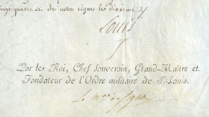 Louis XVI, roi de France (1754-1793). 
Lettre de nomination signée Louis, Versailles,...