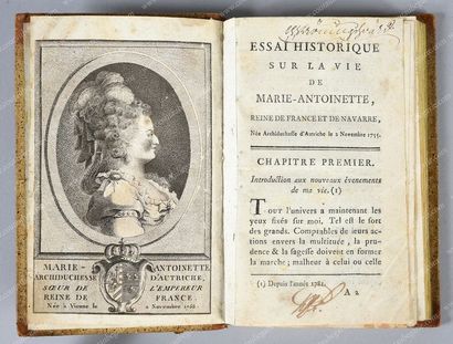 null MARIE-ANTOINETTE, reine de France (1755-1793).
Essai historique sur la vie de...