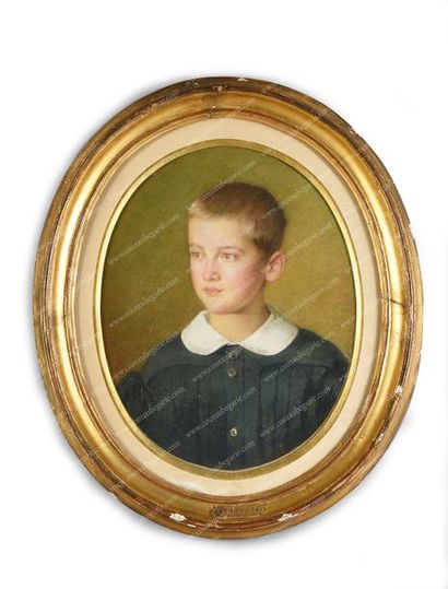 Ecole Italienne du XIXe siècle. 
*COLUCCI O.
Portrait du prince Philippe de Bourbon-Bragance...