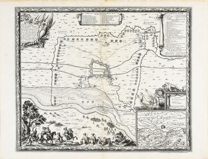 Ecole Française du XVIIe siècle. 
Carte du gouvernement de Trin.
Gravure éditée à...