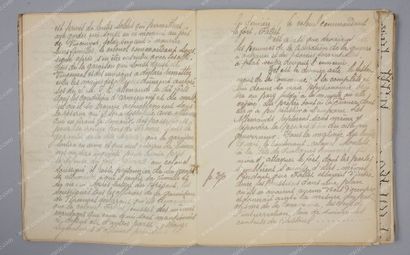 [COMMUNE DE PARIS-1871] -FALCOT Nicolas-Dominique (1815- ?). Journal du commandant...
