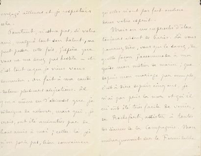 LOTI Pierre (1850-1923). 
Lettre autographe signée: «P. Loti», Callo, Algérie, 15...