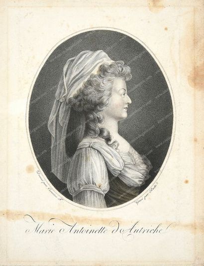 RUOTTE Charles-Louis (1754-1806). 
Marie-Antoinette archiduchesse d'Autriche, reine...