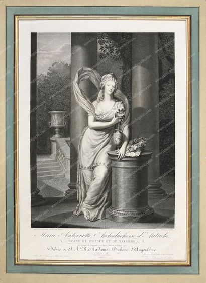 TARDIEU Pierre-Alexandre (1756-1844). 
Marie-Antoinette, archiduchesse d'Autriche,...