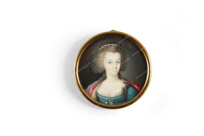 CAMPANA Ignazio (1744-1786), attribué à. 
La reine Marie-Antoinette de France (1755-1793).
Portrait...