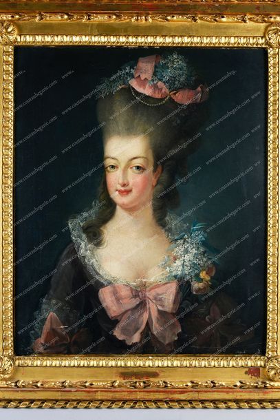 JANINET Jean-François (1752-1814), attribué à. 
Marie-Antoinette, reine de France...