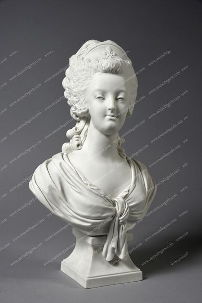 BRACHARD Alexandre (1775-1830), d'après. 
Marie-Antoinette, reine de France, (1755-1793).
Buste...