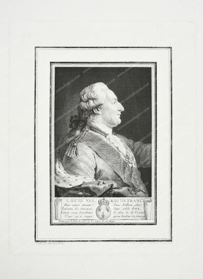 LE BEAU Pierre-Adrien (1744-1817). 
Louis XVI, roi de France et Marie-Antoinette,...