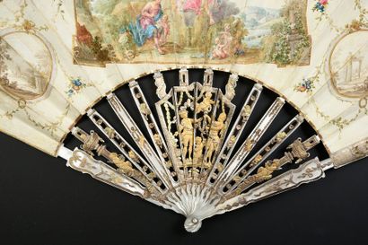 null Mercury, messenger of the gods, around 1770-1780
Folded fan, ivory skin leaf,...