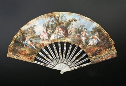 Alone in the world, around 1780 Folded fan,...