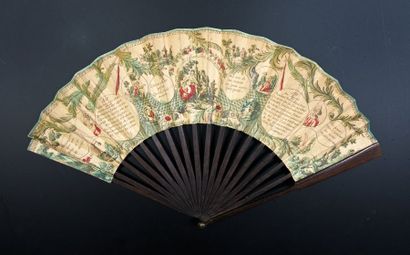 null Your seductive charms, around 1790
Folded fan, double sheet of paper engraved...