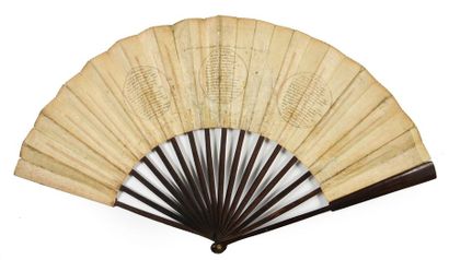 null The emigrette and Koblenz, around 1790-1793
Folded fan, the double sheet of...